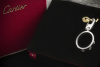 Cartier Love Charm Anhänger Love Ring 750er Weißgold für Kette Armband 