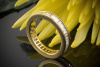 Memoire mit Diamanten 1,50 Ct. Baguette Schliff in 750er Gelbgold Größe 56 