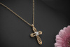 Leo Wittwer Crosses Collier und Ohrringe Set mit Brillanten in 750er Rotgold 