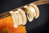 Chopard Ohrringe La Strada Gold Ohrclips Massiv in 750er Gelbgold 20 mm 