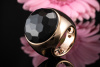 Pomellato Victoria Ring mit Gagat Schwarz in Rosegold Rotgold 750 massiv 