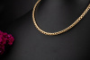 Pomellato Kette Zopfkette mit Karabiner Massiv in 750er Gelbgold 42 cm 