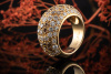 Cartier Brillantring Ring mit 3 Ct. Brillanten braun weiß in 750er Gold 