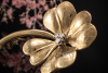 Besondere alte Tiffany & Co. Brosche Blume mit Brillanten in 750er Gold 