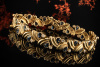 Armband mit Saphir Tropfen und Diamanten Brillanten 750er Gelbgold 