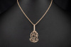 Pomellato Ming Set Collier Anhänger Ohrringe mit Diamanten 750er Rotgold 