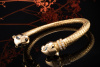 Cartier Vintage Armreif Panthere de Cartier Saphir Onyx Diamanten 750er Gold 