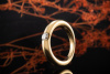 Cartier Ellipse Solitär Ring mit Diamant Brillant 0,25 Ct 750er Gelbgold 