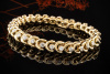 Van Cleef & Arpels Armband Vintage Tennisarmband mit Diamanten Gelbgold 