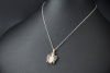 Al Coro Collier Engelchen Teufelchen mit Diamanten Roségold Weißgold 750 