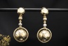 Wempe Ohrringe Weltkugel Planeten Globus beweglich in 750er Gold Bicolor 