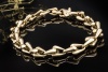 Cartier Armband massiv mit Gliedern und Karabiner in 750er Gelbgold 