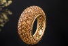 Ring Cocktailring Madeira Citrin goldiges Orange rundum in Gelbgold 750 
