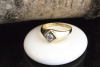 Solitär Diamant Ring mit 1 Brillant in 585er Gelbgold 