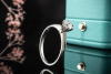 Tiffany & Co Solitär Ring Setting mit Diamant Brillant 0,50 Ct in Platin 