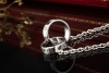 Cartier Love Armband an einer Kette Ringe Armkette in 750er Weißgold OVP 