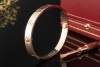 Cartier Love Armreif Armband Bracelet in 750er Roségold Größe 16 OVP 