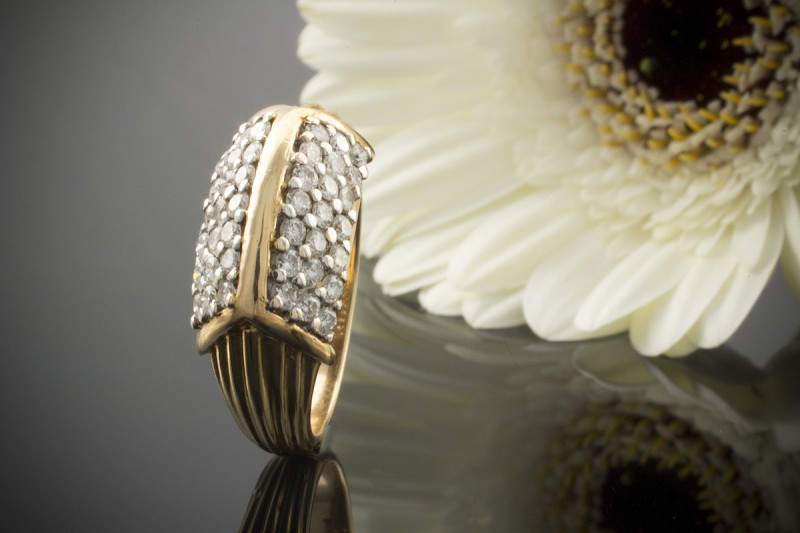 Brillantring Ring mit Brillanten in 585er Gelbgold 