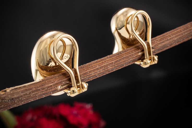 Tiffany & Co. Ohrringe Ohrclips Elsa Peretti Beans Clips in Gelbgold 750 