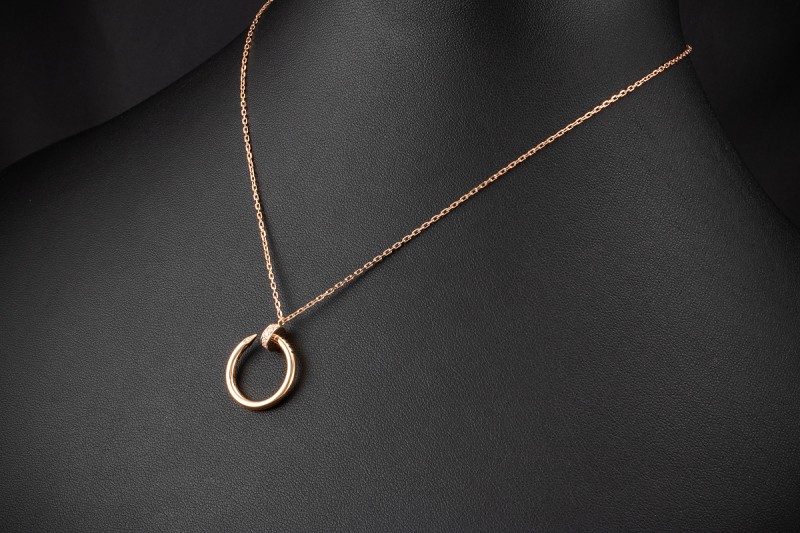 Cartier Collier Juste un Clou Nagel mit Brillanten wie neu 750er Rotgold 