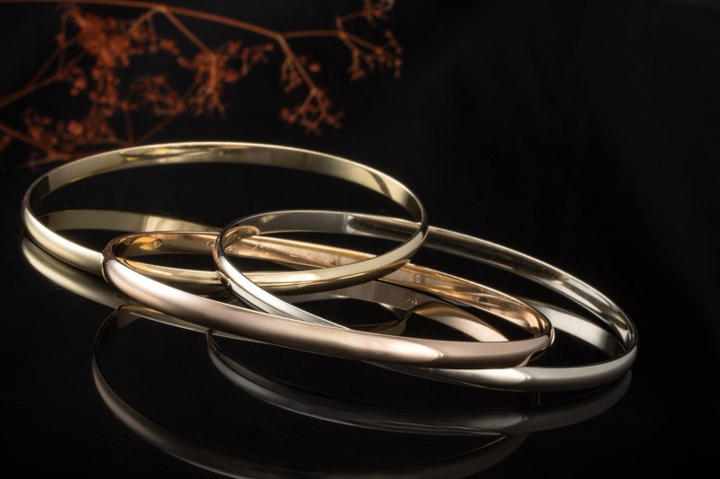 Cartier Armreif Trinity Klassisches Modell Gelbgold Rotgold Weißgold 750 