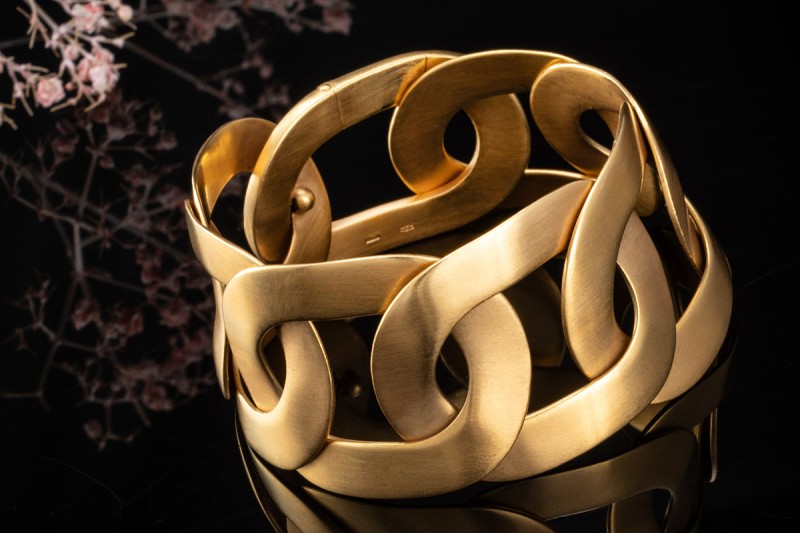 Pomellato Armband Catene Mattes Gliederarmband in Gelbgold 750 Full Set 