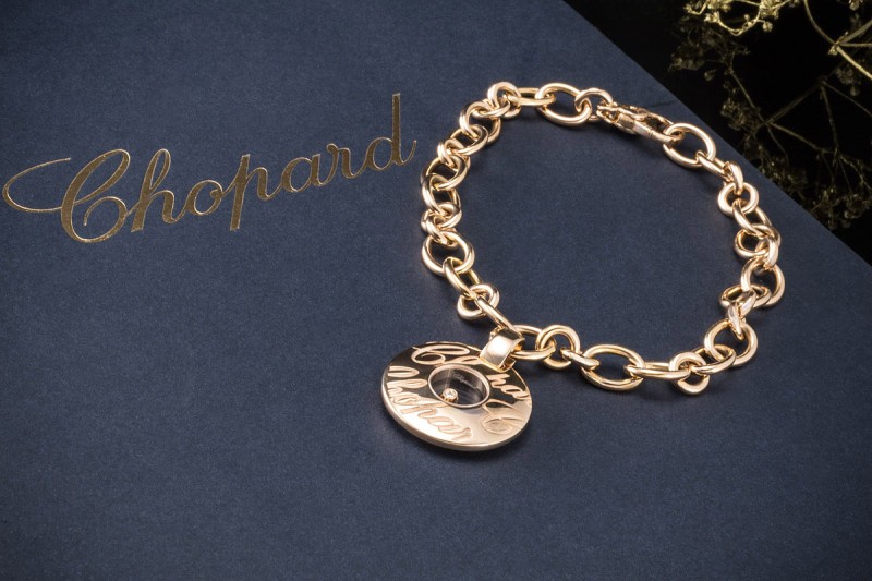 Chopard Armband Chopardissimo mit Diamanten Roségold 750 Gliederarmband 