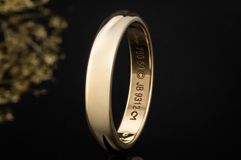 Cartier 1895 Trauring Ring Breite 4,0 mm in 750er Gelbgold Größe 59 