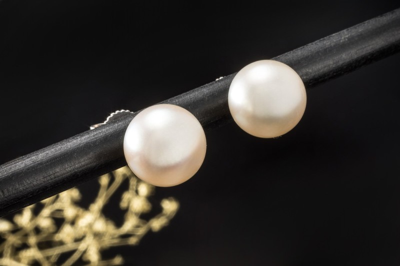 Tiffany & Co. Südsee Perlen Ohrstecker Signature 9,5-10 mm Weißgold 750 