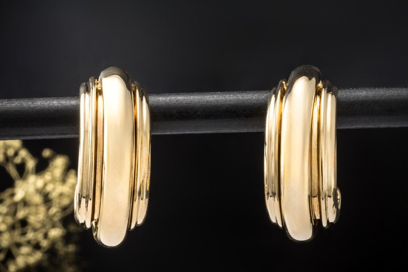 Piaget Possession Ohrringe Creolen Bewegliche Ohrstecker in Gelbgold 750 