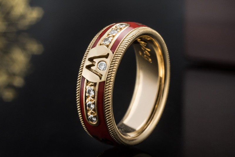 Wellendorff Ring Unikat 1989 Sammlerstück aus prominentem Familienbesitz 