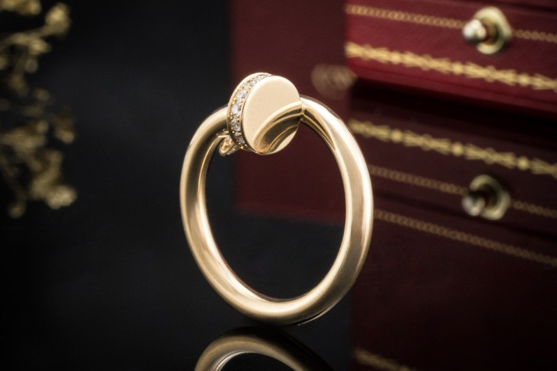Cartier Juste un Clou Ring Klassisch mit Diamanten in Gelbgold Full Set 