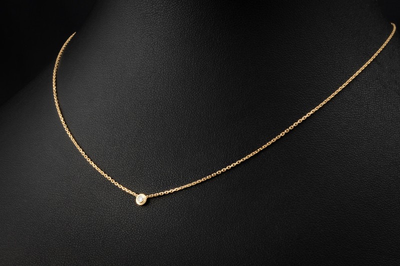Cartier d'Amour Collier Mini Modell mit Diamant in 750er Gelbgold 