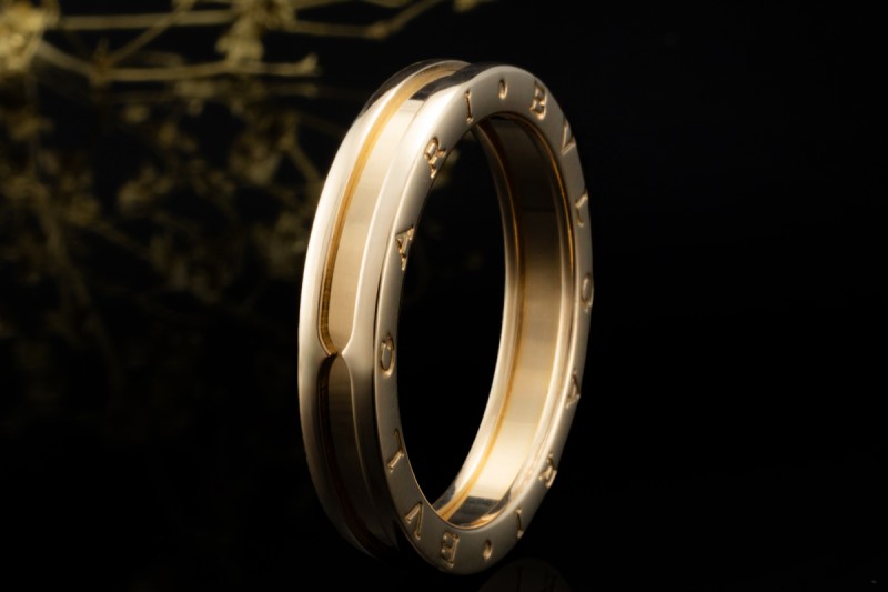 BVLGARI B.zero1 1-Band Ring Klassisch in 750er Gelbgold Sondergröße 70 