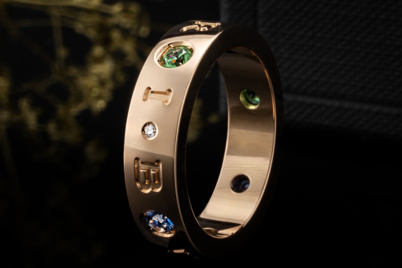 BVLGARI Roman Sorbets Ring mit Amethyst Turmalin Diamant 750er Roségold 