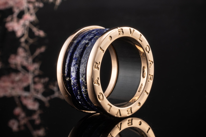 Bvlgari Bulgari B.zero1 Ring mit Lapislazuli in Rosegold Rotgold 750 52 