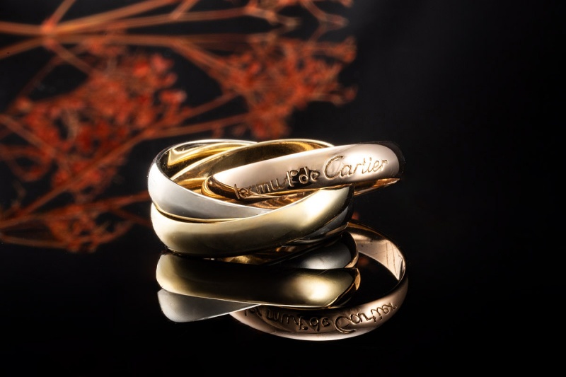 Trinity Ring les must de Cartier Gr. 48 in 750er Gold Tricolor