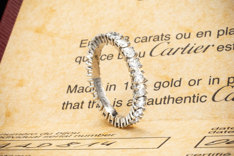 Cartier Memoire Ring Destinée Trauring mit 22 Diamanten in 950er Platin 