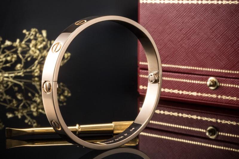 Cartier Love Armreif Armband Bracelet Neues Modell Roségold 750 Größe 17 
