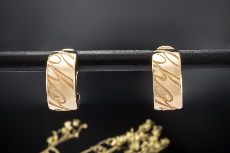 Chopard Ohrringe Chopardissimo Creolen Ohrstecker Clip in Gelbgold 750 