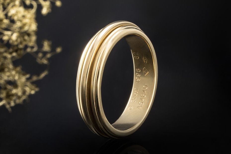 Piaget Ring Possession Drehring Klassisch in 750er Gelbgold Ringgröße 62 
