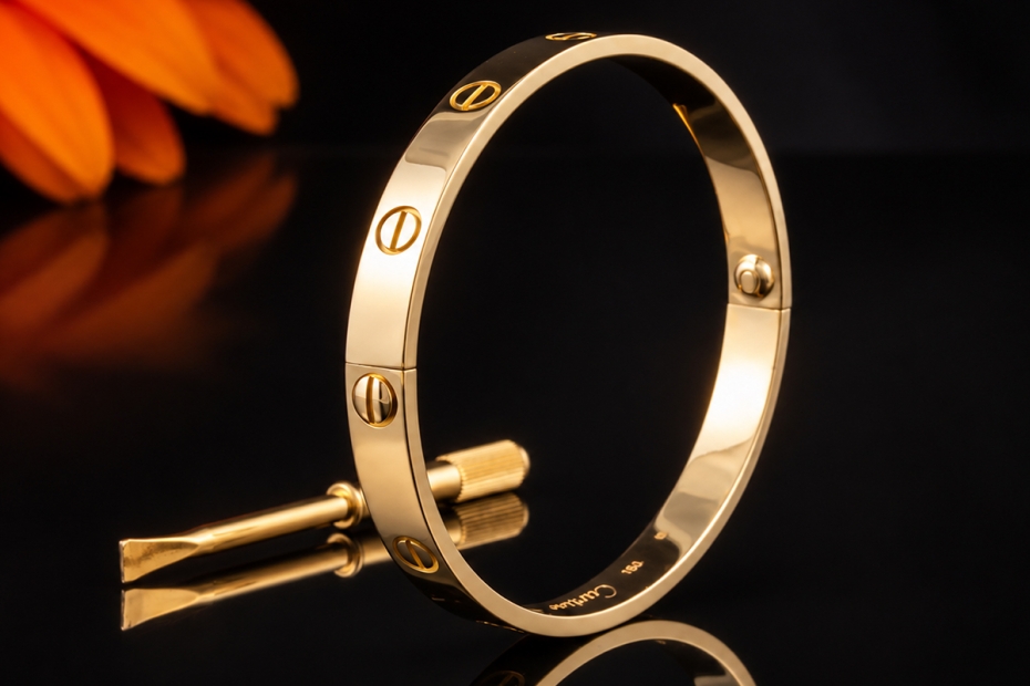 Cartier Love Armreif Armband Klassisches Modell in Gelbgold 750 Größe 18 