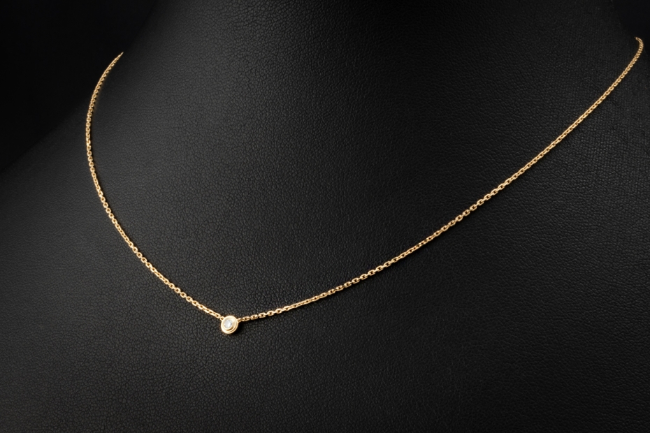 Cartier d'Amour Collier Mini Modell mit Diamant in 750er Gelbgold 