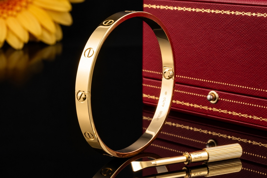 Cartier Love Armreif Armband Neues Modell in 750er Gelbgold Größe 20 OVP 