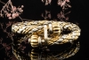 Chimento Armreif Armspange Bicolor Armband Flexibel in Gelbgold Weißgold 