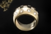 Diamant Ring Goldschmiedearbeit Handarbeit Brillanten Massiv in Gelbgold 