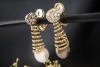 Ohrringe Ohrclips aus Gelbgold 750 mit Diamanten Südsee- und Tahitiperle 