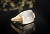 BVLGARI Ring Metropolis mit Quarz facettiert Massive Arbeit Gelbgold 750 