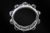 Memoire Ring mit Cabochon Iolith Goldschmiedearbeit in 750er Weißgold 