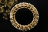 Memoire Ring Natürlich mit Diamanten in Erdtönen Cognac Braun 750er Gold 